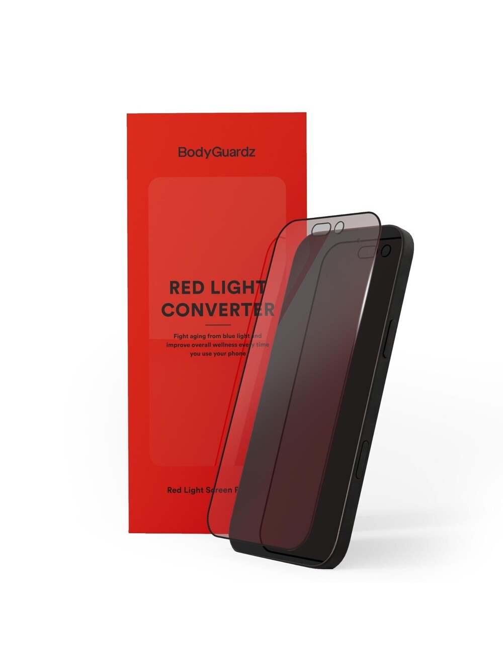 BodyGuardz Red Light Converter iPhone Screen Protector - 16/15 Passive Red Light